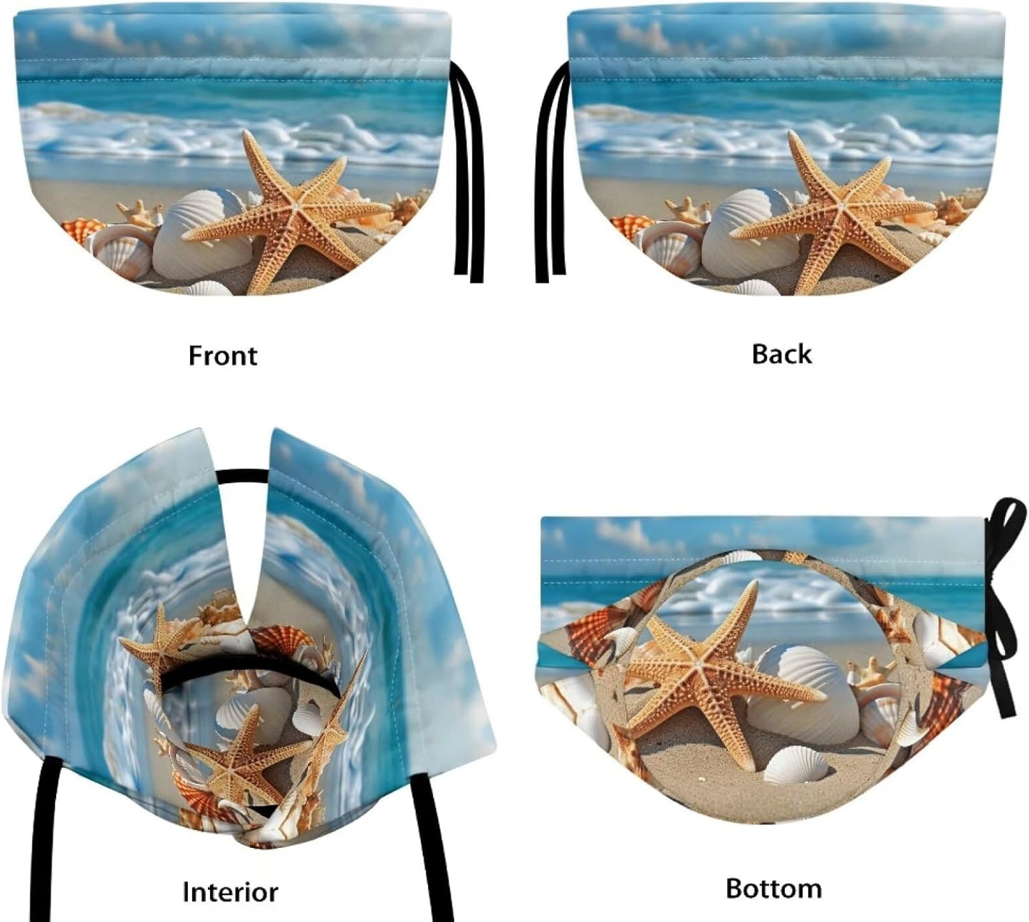 Beach Theme Tea Cozy, Dust Proof Insulated Teapot Cover, Decorative Accessories for Home Kitchen Table, Tea Party
