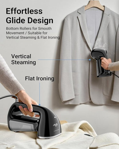 Bear Steamer Handheld Garment Steamer - 1500W Fast Heat-Up Fabric Wrinkle Remover | 240ml Tank, Portable for Home & Travel