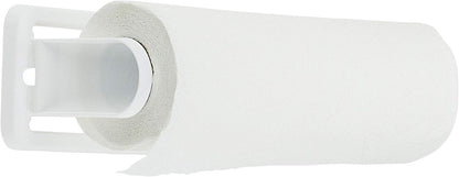 DecorRack Wall Mount Paper Towel Holder for Kitchen and Bath, Flexible Shatterproof Plastic, Vertical or Horizontal