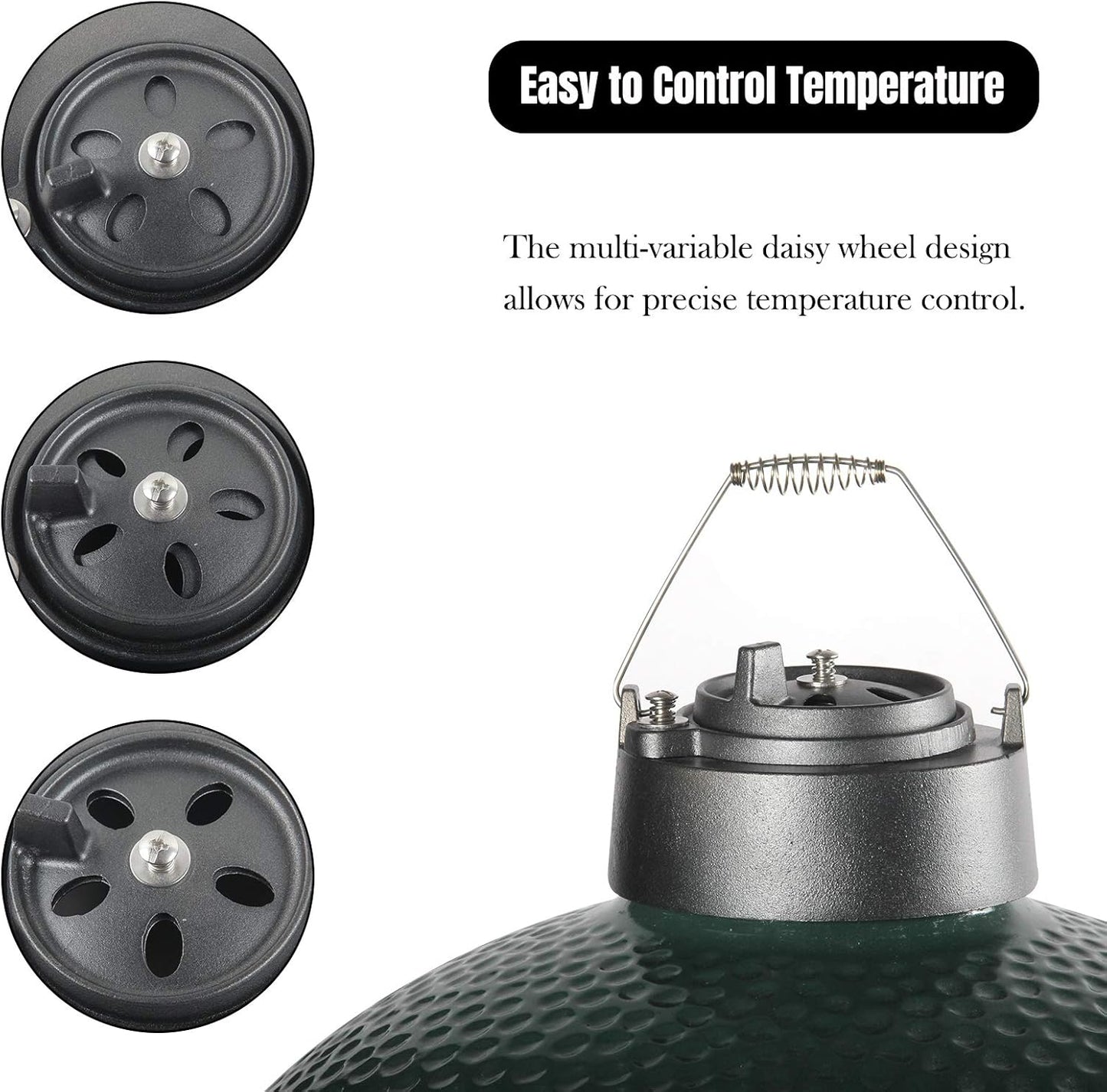 Grill chimney top vent cap,Dracarys large big green egg accessories chimney vent cap top vent bbq and grill top vent