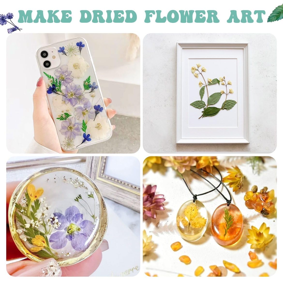 Suziko Professional Flower Press Kit 6 Layers 6.3 x 8.3 inch, Flower Pressing Kit for Adults Kids, Leaf Press,Great Gift Valentine's Day