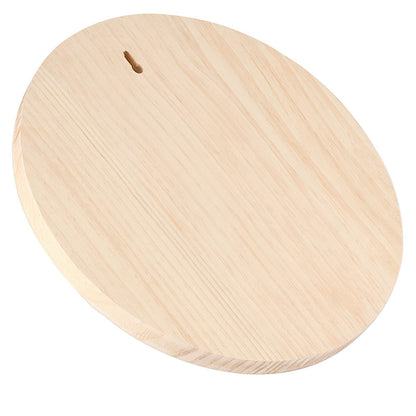 MUKLEI 4 Pack 12 Inch Round Wood Plaque, 3/4 Inch Thick Unfinished Wooden Circle Plaque Wooden Base for Craft Projects, Painting, Woodcarving, DIY Sign