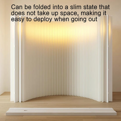 Portable Folding Room Divider, Lightweight Retractable Privacy Screen, Easy to Use Partition for Home, Office, and Events - Versatile Space Separator