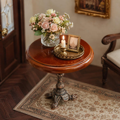 LUOZZY Miniature Wooden Round Table Model for 1:12 Dollhouse Accesories Miniature Side Table Dollhouse Furniture Decoration
