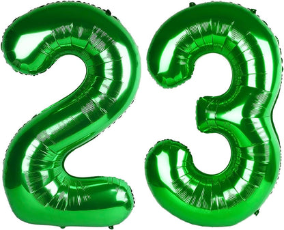 Big 40-Inch Dark Green Number 23 Balloon by [Brand Name] | Perfect for 23rd Birthday & Graduation Celebrations