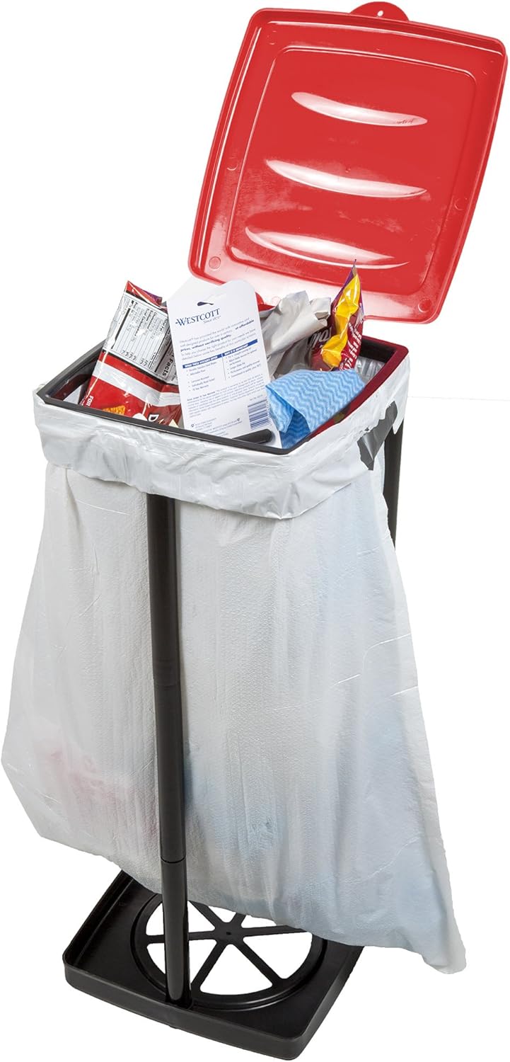 13-Gallon Portable Trash Bag Holder Collapsible Garbage Bin for Indoor/Outdoor Use, Camping, Recycling, and Parties