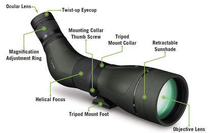 Vortex Optics Diamondback HD Spotting Scope 20-60x85 Angled Green