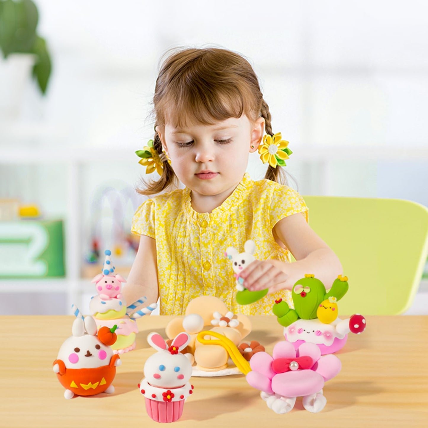 Cutedeer Air Dry Modeling Clay - 12 Colors, 2.6lb Soft Foam Molding Clay, DIY Creative for Kids Adults Arts & Crafts Project Supplies(2.6lb - 12 Colors)