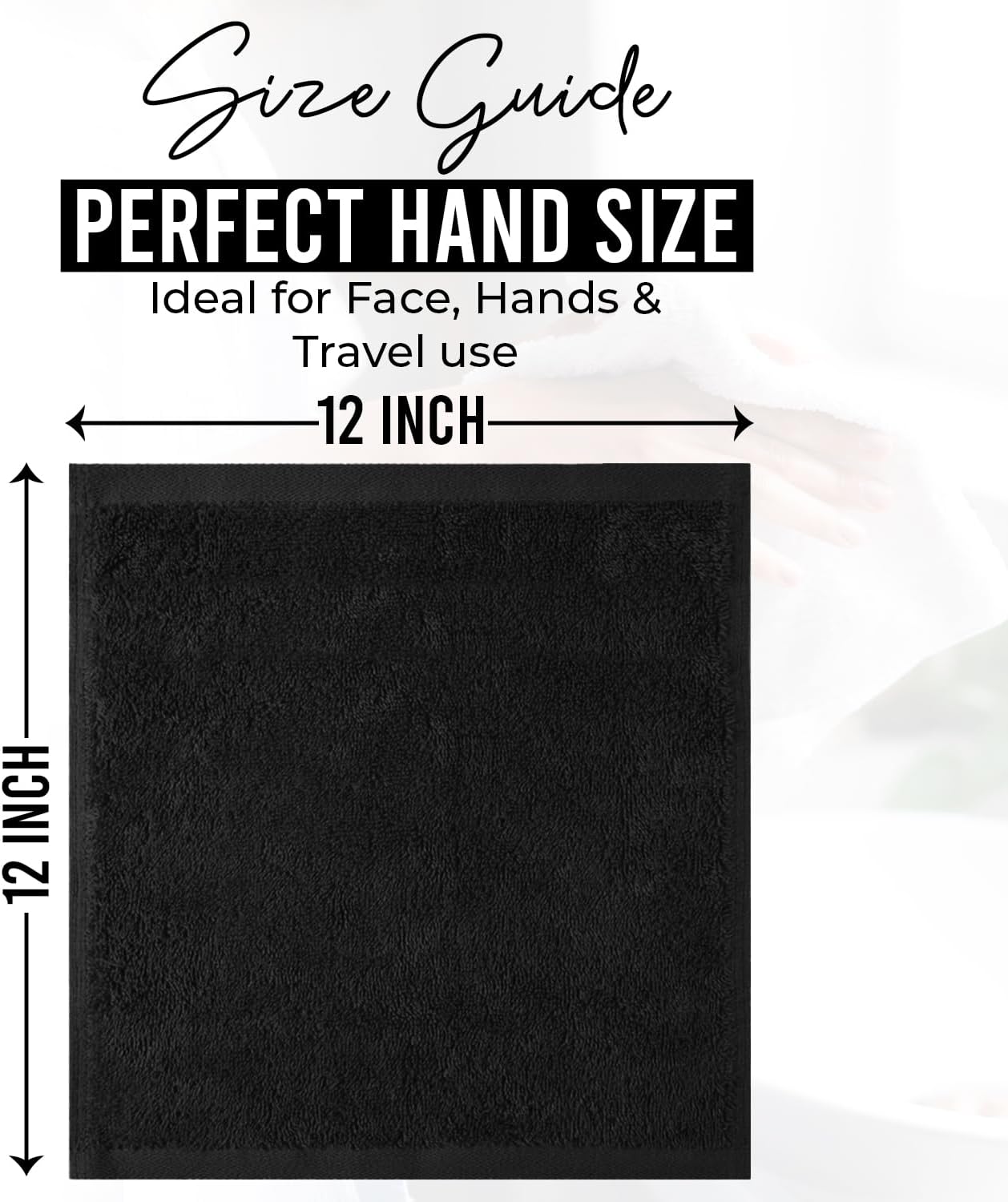 12 Pack [12x12] 100% DAN RIVER Wash Cloths for Showering - Cotton Washcloths Premium Quality Flannel Face Cloths