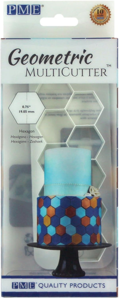 PME Geometric Multicutter for Cake Design - Hexagon, Small Size, 0.75 Inch