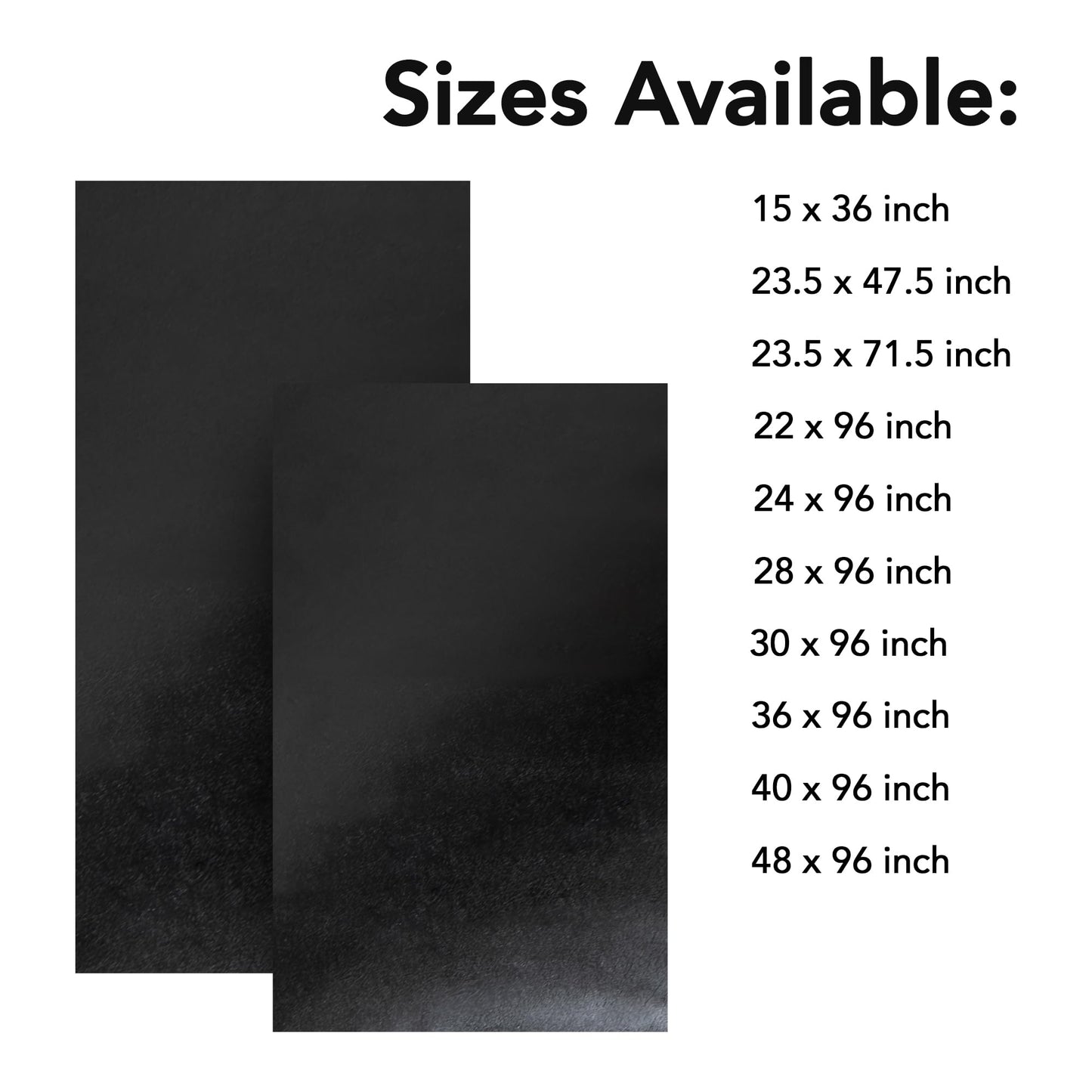 RESILIA Work Bench Mat - 23.5" X 71.5" X 0.06" Scratch-Resistant PVC Mats - Protect Your Workbench, Table, or Tool Station from Painting, Woodworking, Crafting, Building, & More, Black, Made in USA