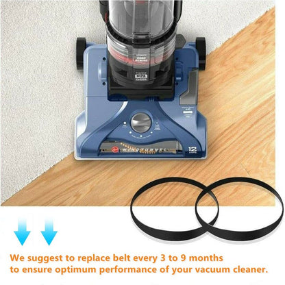 JEDELEOS Replacement Belts 562289001 AH20065 for Hoover Windtunnel T-Series Vacuum, 12.8x457 Flat Non-Stretch Belt Fits Model UH70105 UH70110 UH70120 UH70200 UH70202 UH70205 UH70210 UH72600, Pack of 2