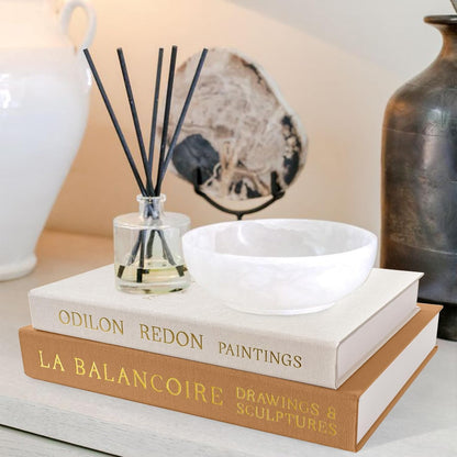 Braveriky Set 2 Aesthetic Decorative Books - Ideal for Coffee Table, Bookshelf & Mantle Decor - of Linen Fake Book