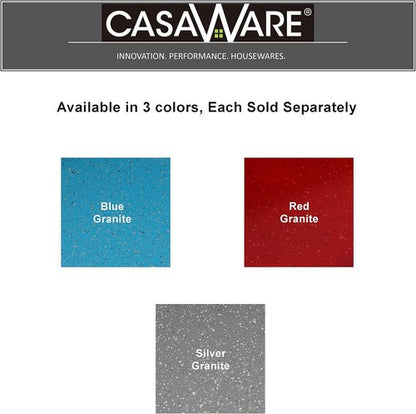 CasaWare Toaster Oven Baking Sheet - 10-Inch Interior Size with 1.5-Inch Handle | Silver Granite Finish