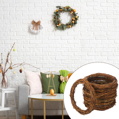 KUKLIPJIM 10 Pcs 8 inch Natural Grapevine Wreath Set, Hand-Woven Vine Branch Wreaths for DIY Crafts, Christmas Decorations, Home & Event Styling