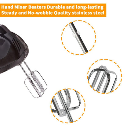 3MIRRORS Hand Mixer Beaters for Hamilton Beach Hand Mixers 62682RZ, 62692, 62695V, 64699, Stainless Steel stand mixer whisk Replacement Attachments 2-Pack