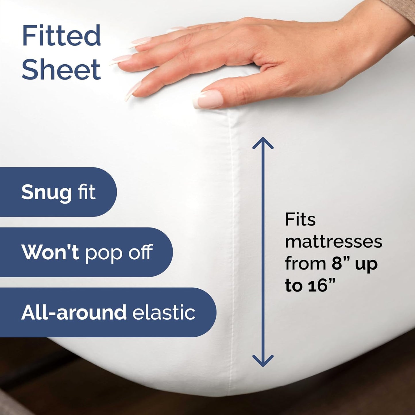 White 4-Piece Queen Sheet Set by [Brand Name] - Luxurious Bedding with Deep Pockets & Soft Pillowcases