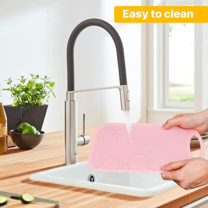 Cutting Boards for Kitchen, 3 Piece Plastic Cutting Board Set, Chopping Board with Juice Grooves and Carrying Handle