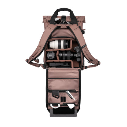 WANDRD PRVKE Rolltop 15L V4 Photography Bundle – Compact Travel Camera Backpack with Essential Camera Cube and Laptop Sleeve