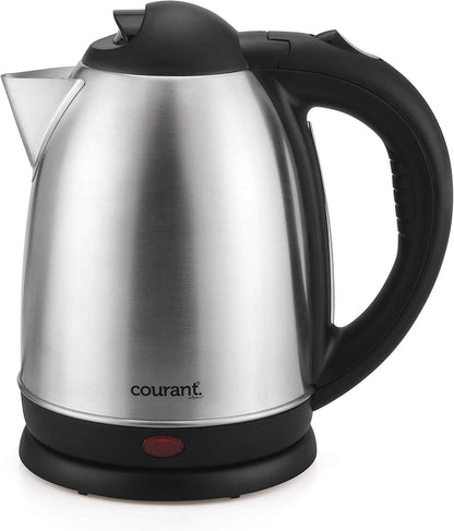 Courant Cordless Stainless Steel Kettle (1.7 Liter) with 360 Degree Rotational Body