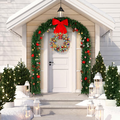 Morudeor Christmas Hanging Diamond Art Kits for Adults, DIY Winter Holiday Xmas Special Shape Rhinestone Gem Craft, Christmas Wreath Acrylic Diamond Hanging Pendant Ornament Kits for Home Decor