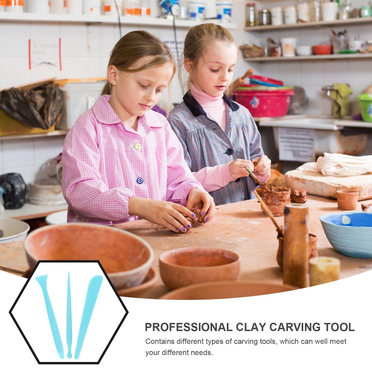 EXCEART Pottery Carving Knives Set - Professional Blank Repair Tools for Clay Sculpting and Modeling Lightweight Ergonomic Design Durable Crafting Kit for DIY Arts & Crafts