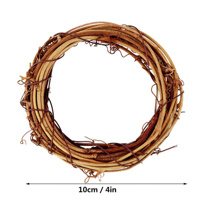 Grapevine Wreath Set, Marrywindix 16 Pieces Natural Vine Branch Christmas DIY Rattan Wreath Garland for Christmas Holiday Craft Wedding Decor (4 in.)
