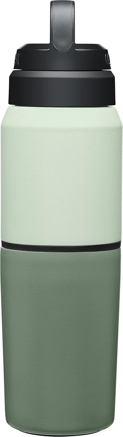 CamelBak MultiBev Insulated Water Bottle & Travel Cup, Stainless Steel