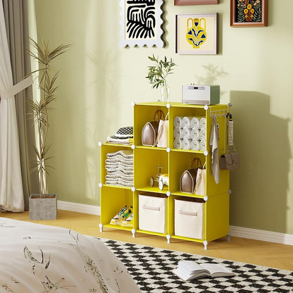8 Closet AWTATOS Cube Storage Organizer, Cube Organizers and Storage, DIY Stackable Bookshelf Plastic Clothes Organizer