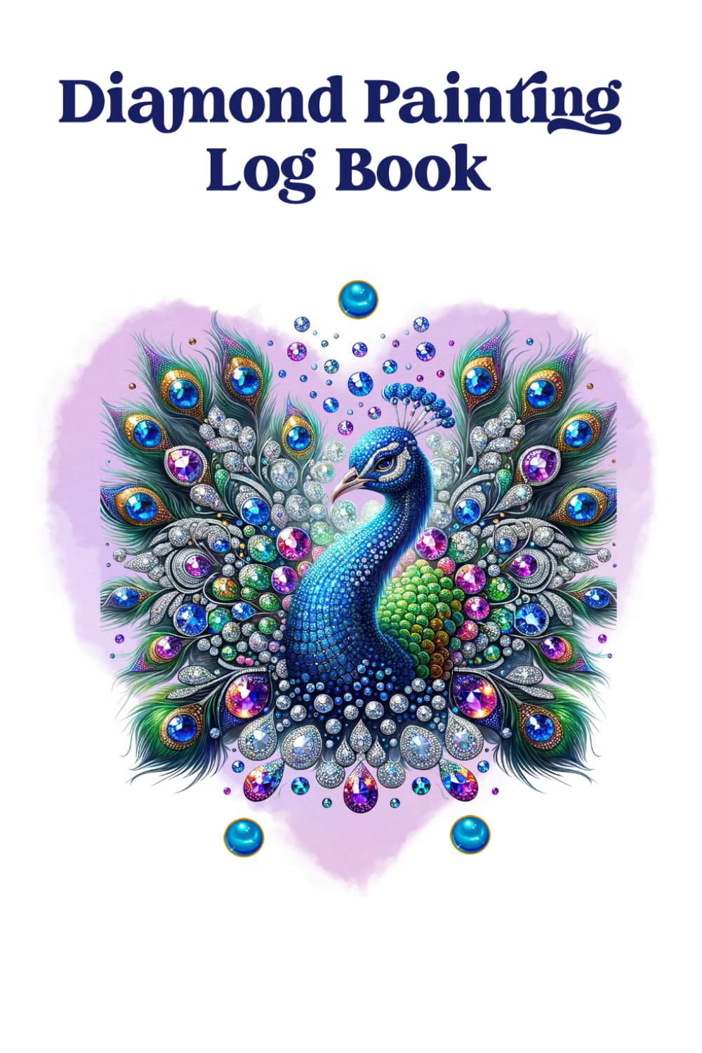 Diamond Painting Log Book - Peacock Cover Deluxe Journal Tracker Organizer + 15 Pages of DMC Color Charts: Great for Adults, Teens, Family Fun - Projects - Gemstones- Art - Artwork - Creativity