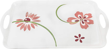 Durable Rectangular Melamine Serving Tray in Classic Design