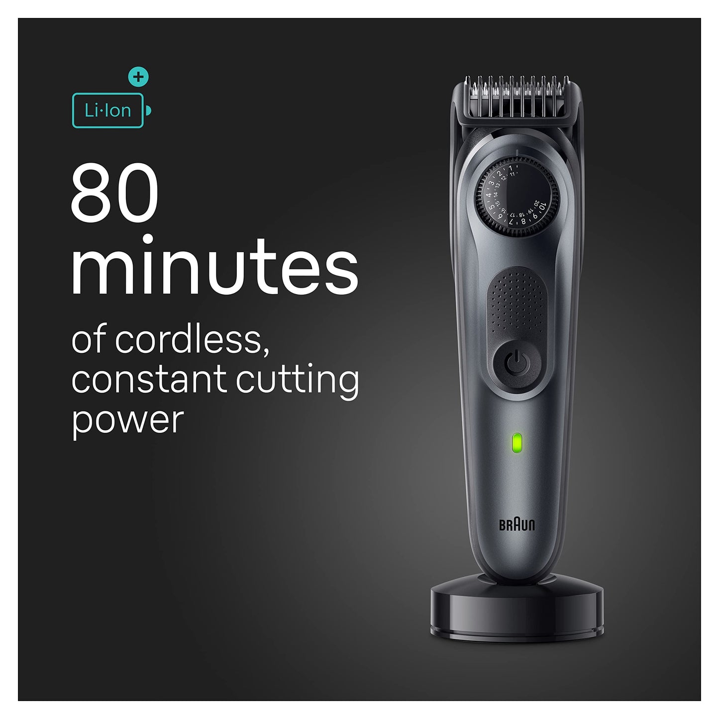 Braun All-in-One Style Kit Series 5 5470, 9-in-1 Trimmer for Men w/Beard Trimmer, Body Trimmer for Manscaping, Gillette Fusion5 ProGlide Razor, 40 Length Settings, Rechargeable Battery, Cordless