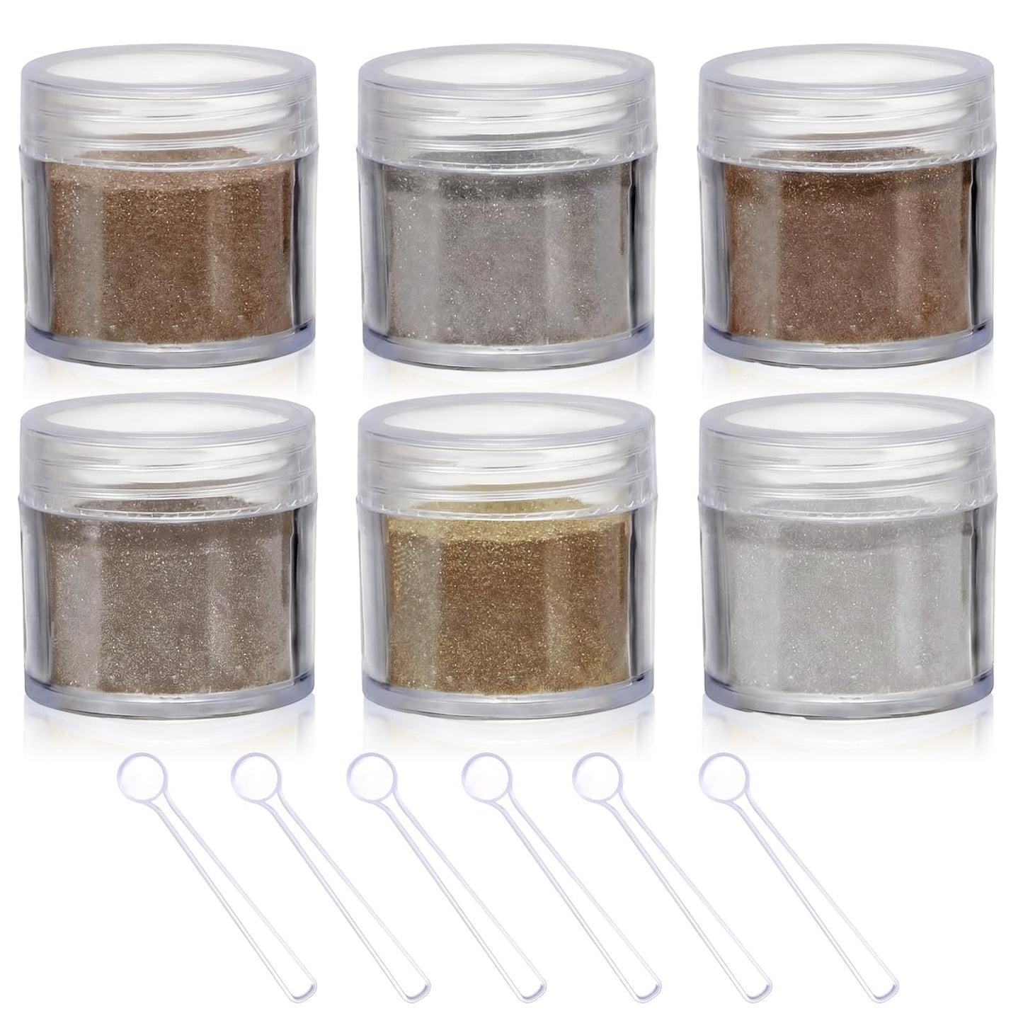 Heigble 6 Pcs 0.5 Ounce Embossing Powder Set for DIY Crafts Greeting Cards Making Scrapbooking Wedding Invitations