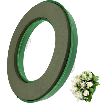 DIYEAH Foam Mud Block Ring - Artificial Floral Arrangement Mud Ring Wet Florist Florist Wedding Car Decor