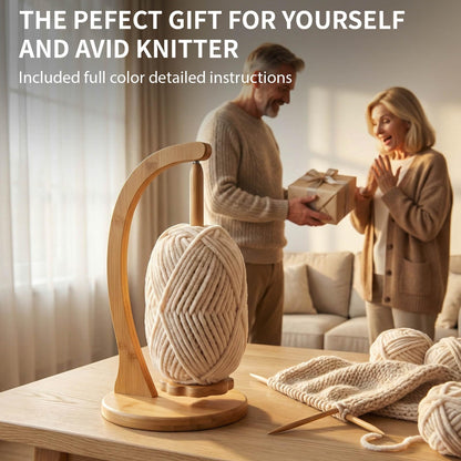 SPEENSUN Yarn Holder for Crocheting, Crochet Yarn Holder, Upgrade Larger Size & Magnetic Yarn Ball Holder for Most Yarns, Rotating Yarn Holder Hold Yarn Up to 1.1 lbs with Packaging Box