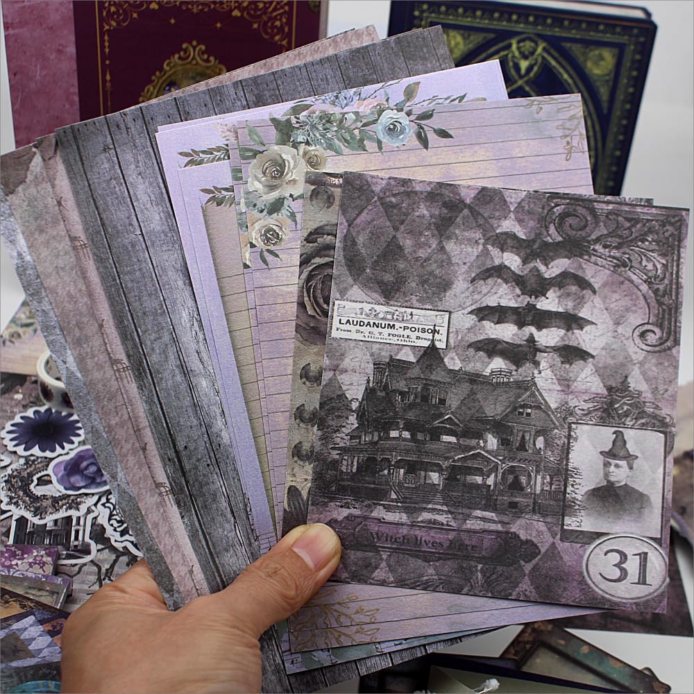 Diuhofart Ultimate Vintage Scrapbook Supplies & Junk Journal Kit - A6 Retro Notebook, Aesthetic Stationery Supplies, Craft Gift Set for Women, Perfect for Journaling & Scrapbooking