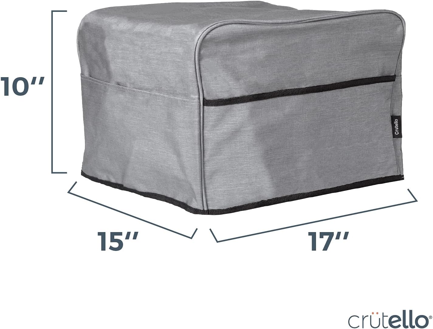 Crutello 4 Slice Toaster Oven Cover with Storage Pockets, High Quality Dust Cover for Kitchen Appliances