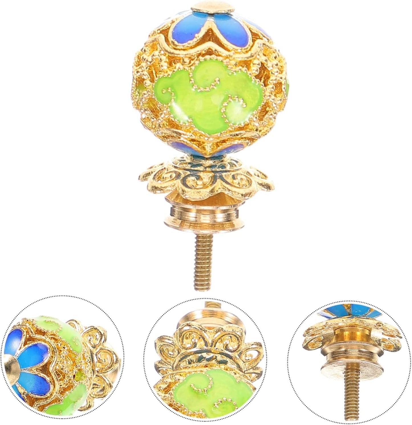 IWOWHERO Teapot Button Cover Knob, Pot Grip Knobs for Frying Pan, Enameled Lid Knob Replacement for Glass Kettle