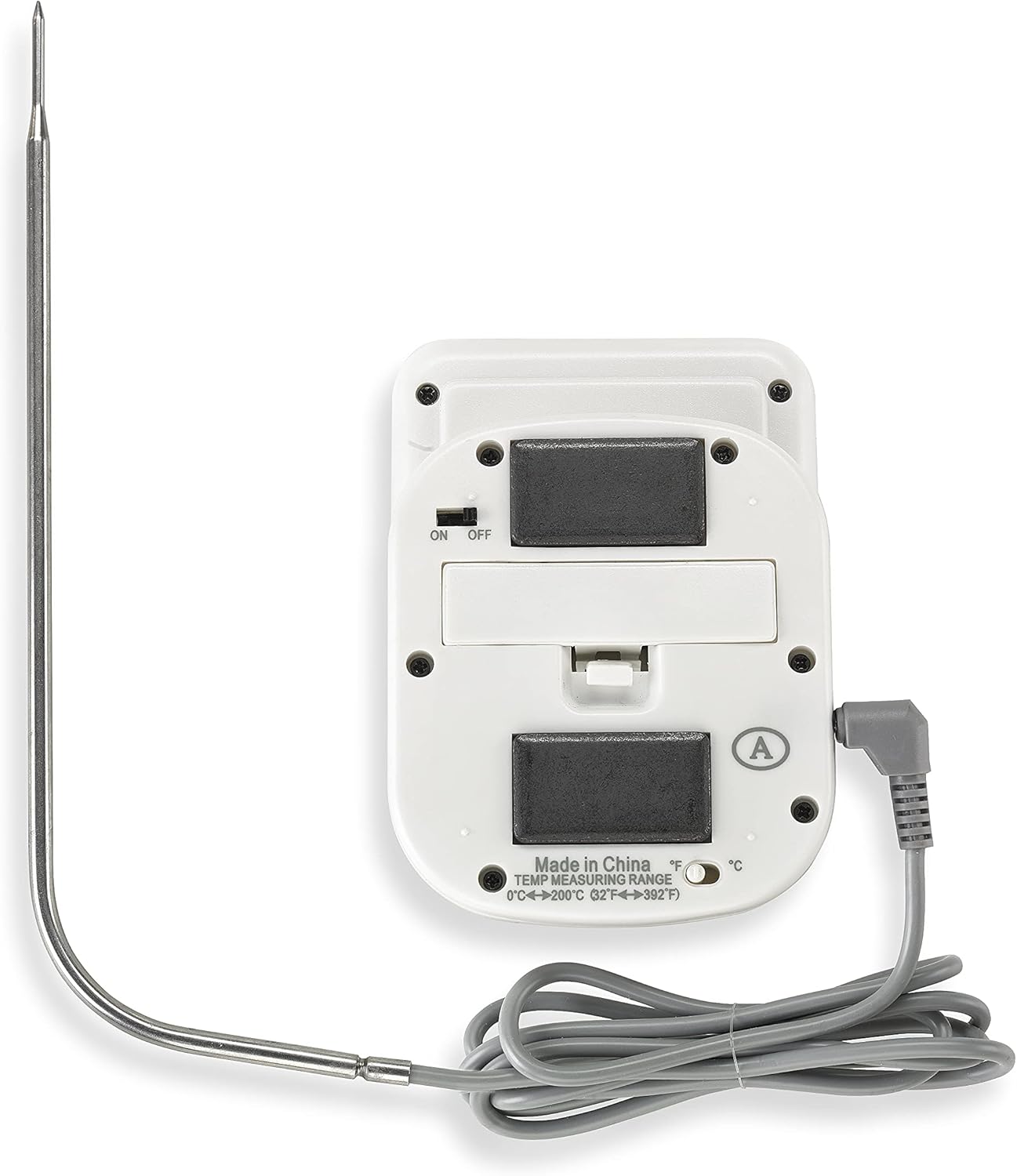 Polder Digital In-Oven Thermometer/Timer, White