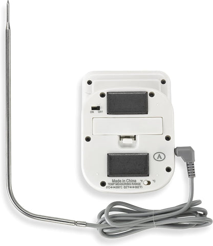 Polder Digital In-Oven Thermometer/Timer, White