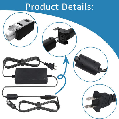 Sigely Adjustable Bed Base Input Power Supply, 2-Piece Power Adapter Set for Electric Bed Replacement