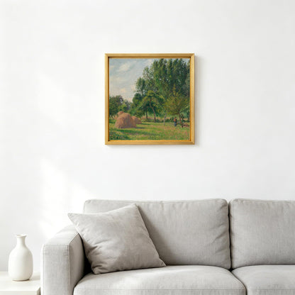 VAREIHNAZ Canvas Floater Frames for 10"x10"Canvas Paintings,Square Canvas Frame,Floating Frames for Canvas with 0.6"~0.9" Deep for Wall Decor Oil Painting (Gold)