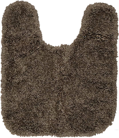Garland Rug 3 Set Set Serendipity Brown Chocolate Piece (Toilet Cover, Contour Rug, Bath Rug) Shaggy Nylon Washable