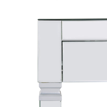 SEI FURNITURE Darien Mirrored Desk, Silver