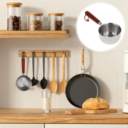 HEMOTON Butter Melting Pot, 150ml Stainless Steel Saucepan with Spout for Ramen, Milk, Cheese