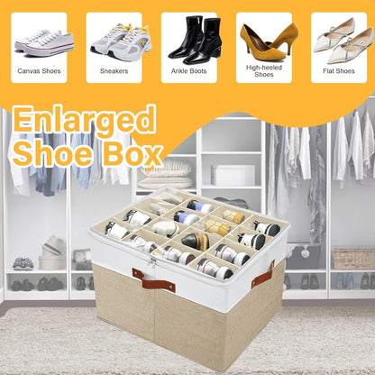 Closet,Stackable Shoe Storage Organizer for Shoe Storage Box for Entryway,Cube Storage Cabinet,Organizador De