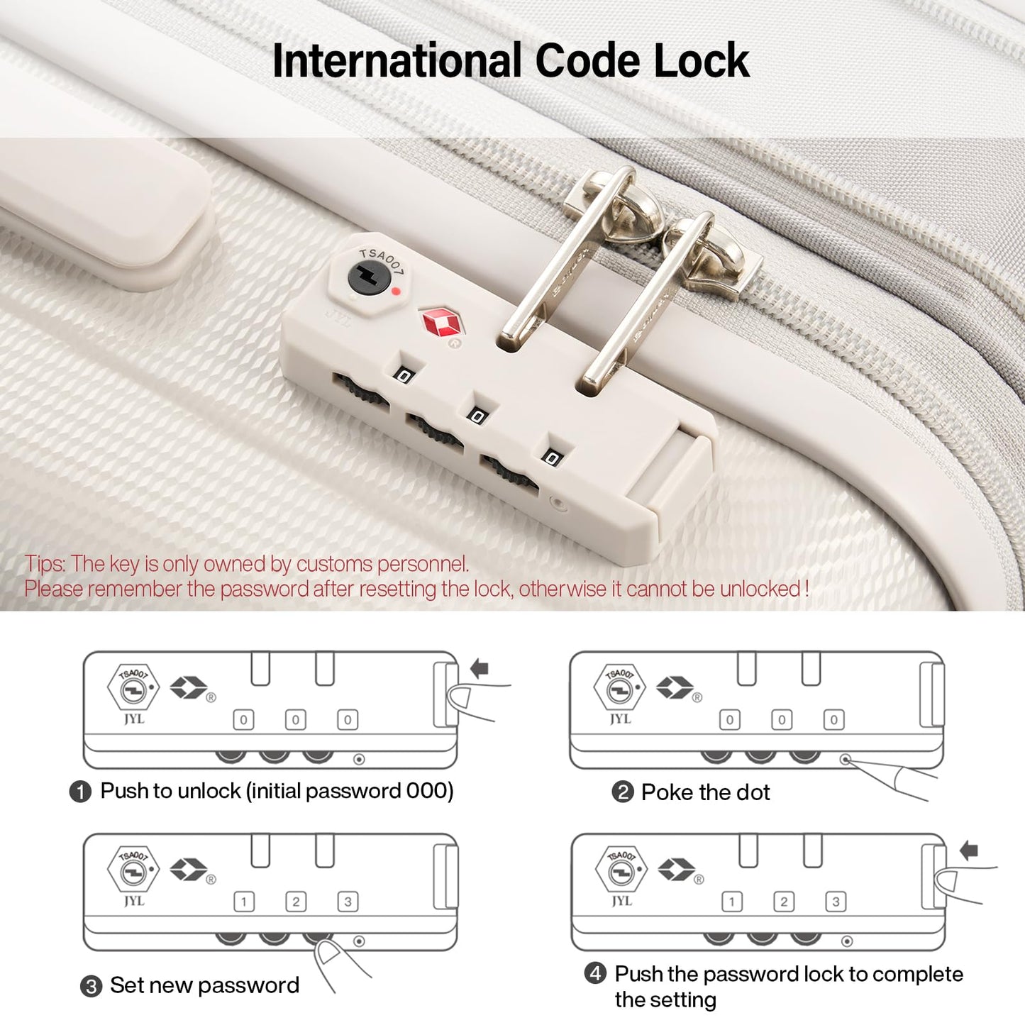 Hanke Expandable Hardshell Luggage Sets 2 Piece Extra Large Suitcases with Lock,28 Inch Luggage with Spinner Wheels, Travel Suitcase for Women Men 20 29Inch,Ivory White