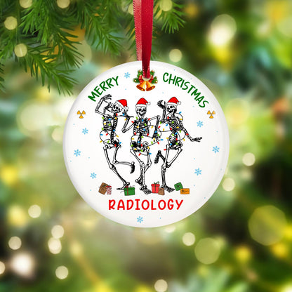 Radiology Christmas Ornament, X-Ray Human Skeletal Ornaments for Xmas Tree, Radiology Technologist - X Ray Technician Ornament Keepsake, Appreciation Gifts for Xray Techs MRI CT Ultrasound Technician