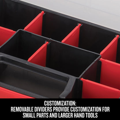 CRAFTSMAN 10-Compartment Small Tool Storage Organizer, Plastic (CMST14021)