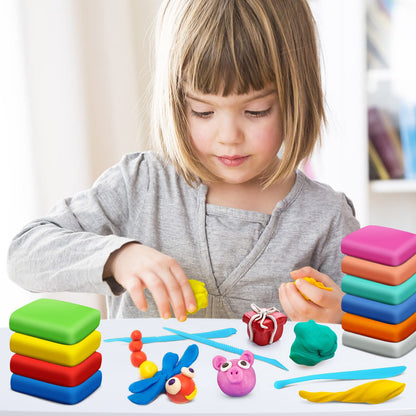 Magic Clay - Air Dry Clay 48 Colors, Modeling Clay for Kids with Tools, Soft & Ultra Light, Toys Gifts for Age 3 4 5 6 7 8+ Years Old Boys Girls Kids